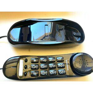 Radio Shack Big Button Black Phone ET-3222 Single Line Corded 43-3224